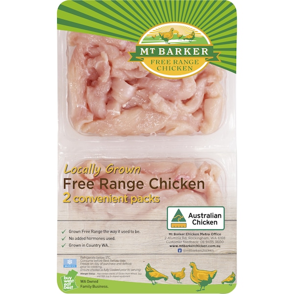 Mt Barker Free Range Chicken Stir Fry 500g