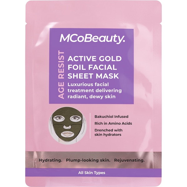 MCoBeauty Age Resist Active Gold Foil Face Sheet Mask each