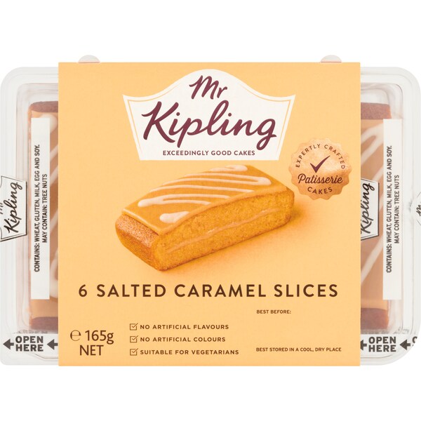 Mr Kipling Salted Caramel Slice 6 pack