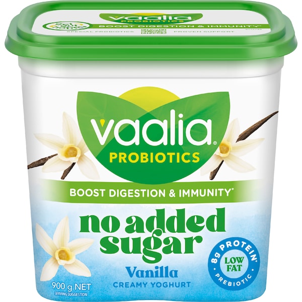 Vaalia Yoghurt No Added Sugar Vanilla 900g