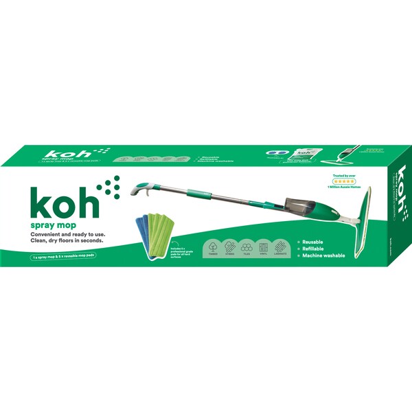Koh Spray Mop With Mop Pads 5 pack each