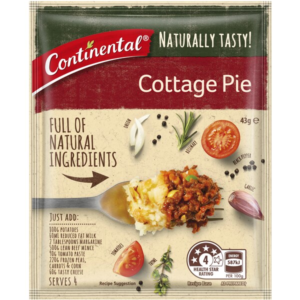 Continental Naturally Tasty Cottage Pie Recipe Base 43g