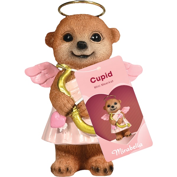 Mirabella Valentine's Day Cupid Mini Meerkat each