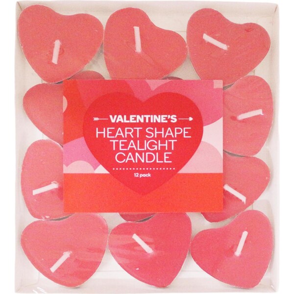 Valentine's Day Heart Shape Tealight Candles each