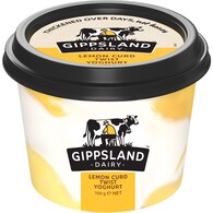 Gippsland Dairy Lemon Curd Twist Yoghurt