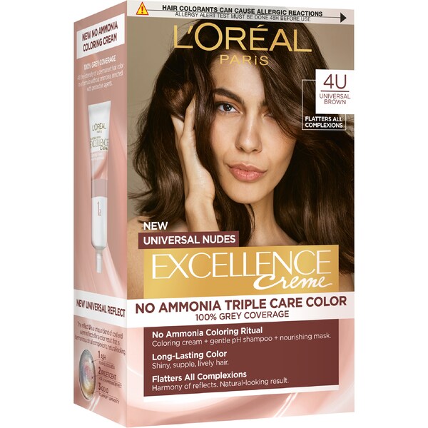L'Oreal Paris Excellence Creme Nudes 4U Universal Brown each