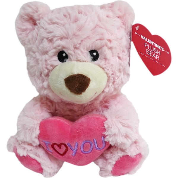 Valentine's Day Mini Plush Bear Pink each