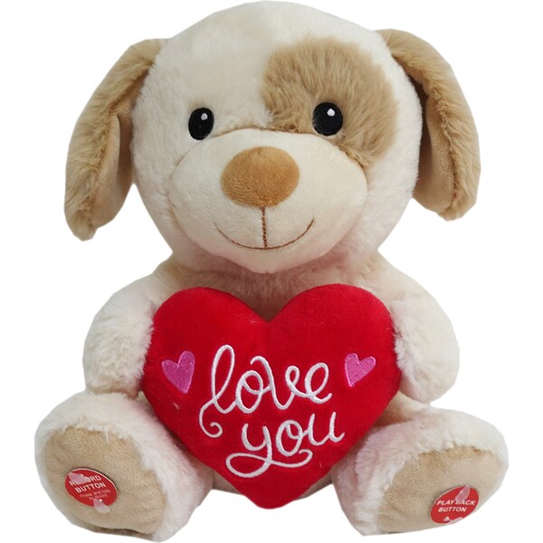 Valentine's Day Voice Recording Plush Dog each