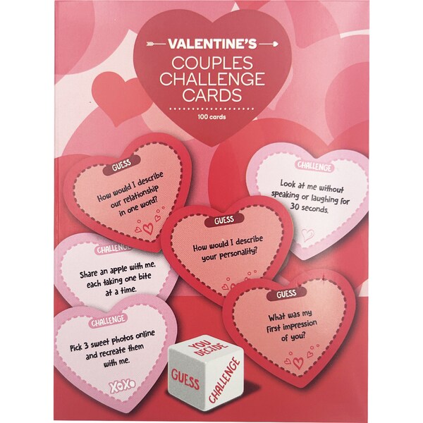 Valentine's Day Couple Challenge Cards each