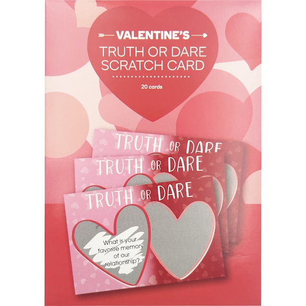 Valentine's Day Truth or Dare Scratch Card each