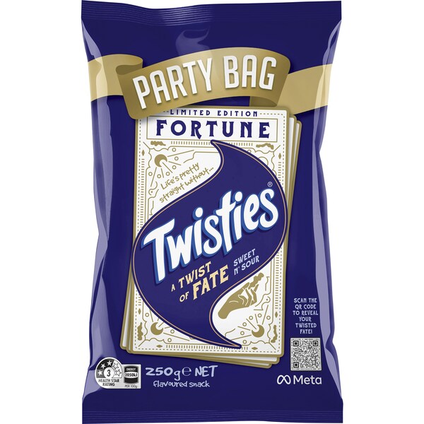 Twisties Fortune Sweet N Sour Party Bag 250g