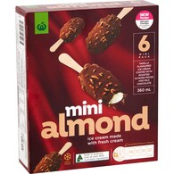 Woolworths Mini Almond Vanilla Ice Cream