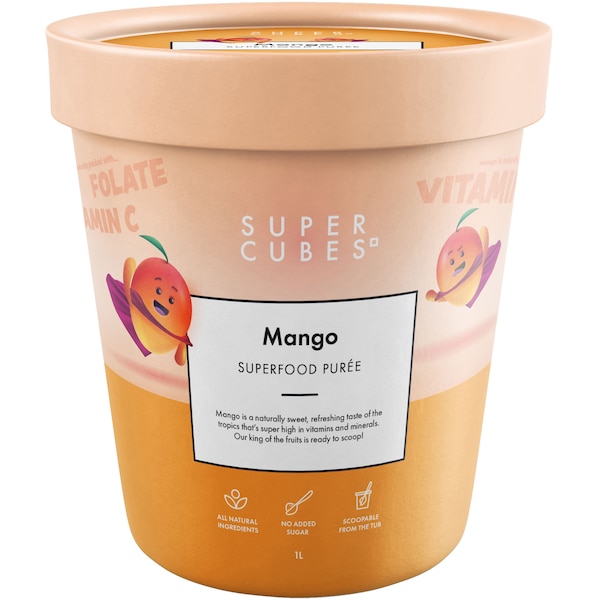 Super Cubes Mango Superfood Puree 1L