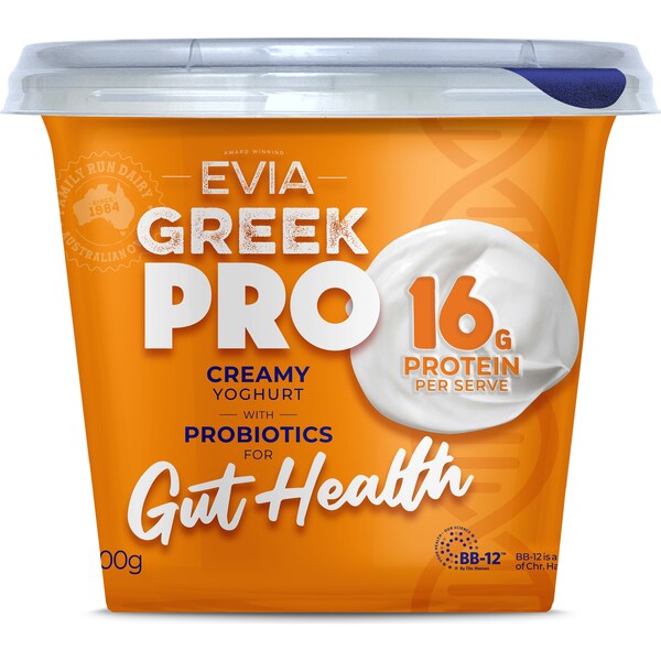 Evia Greek Pro Creamy Yoghurt Gut Health 700g