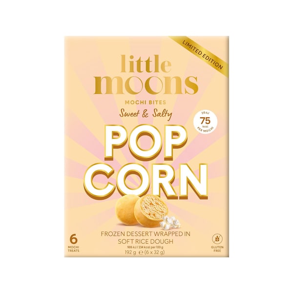 Little Moons Mochi Bites Sweet & Salty Popcorn 6 pack