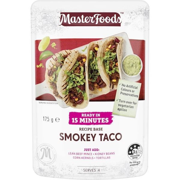 MasterFoods Smokey Taco Recipe Base 175g