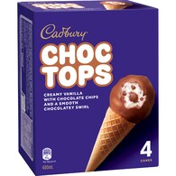 Cadbury Choc Tops Ice Cream Cones