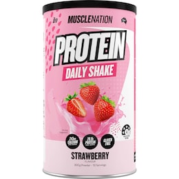 Muscle Nation Protein Daily Shake Powder Strawberry Flavour 300g – Woolworths