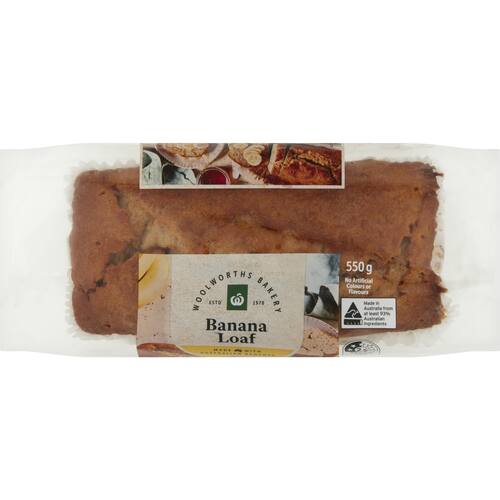 Woolworths Banana Loaf 550g bunch
