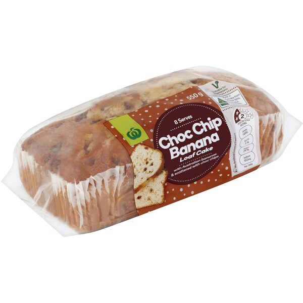 Woolworths Choc Chip Banana Loaf 550g