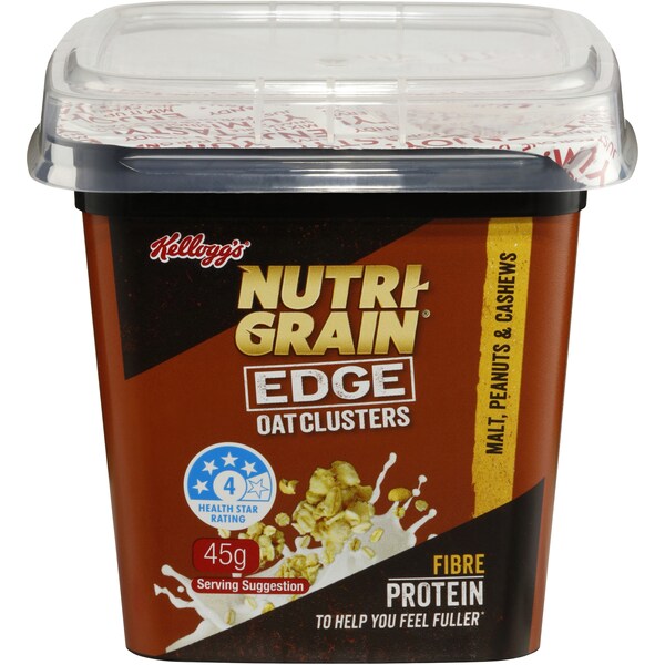 Kellogg's Nutri-Grain Edge Oats Clusters Malt, Peanut & Cashew 45G