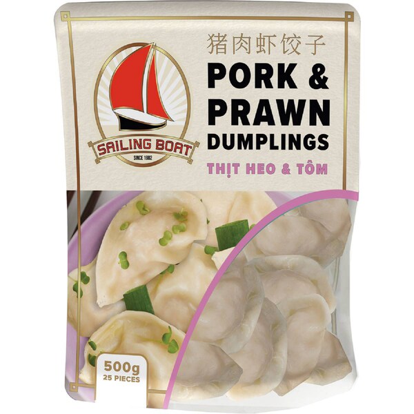 Sailing Boat Pork & Prawn Dumplings 500g