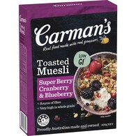 Carman's Muesli Toasted Super Berry Cranberry & Blueberry