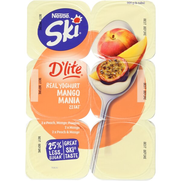 Ski d'Lite Mango Mania Yoghurt 6x150g