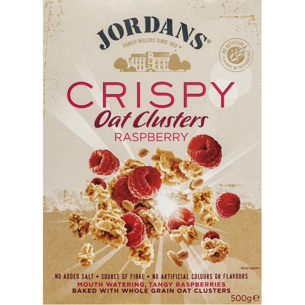 Jordans Raspberry Crispy Oat Clusters 500g