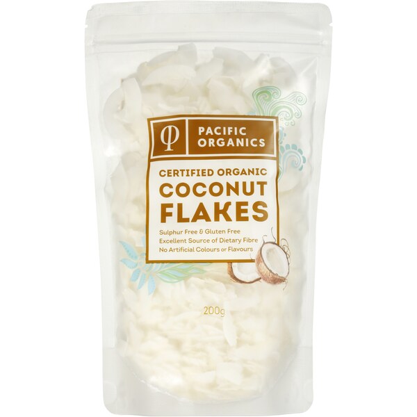 Pacific Organics Coconut Flakes 200g