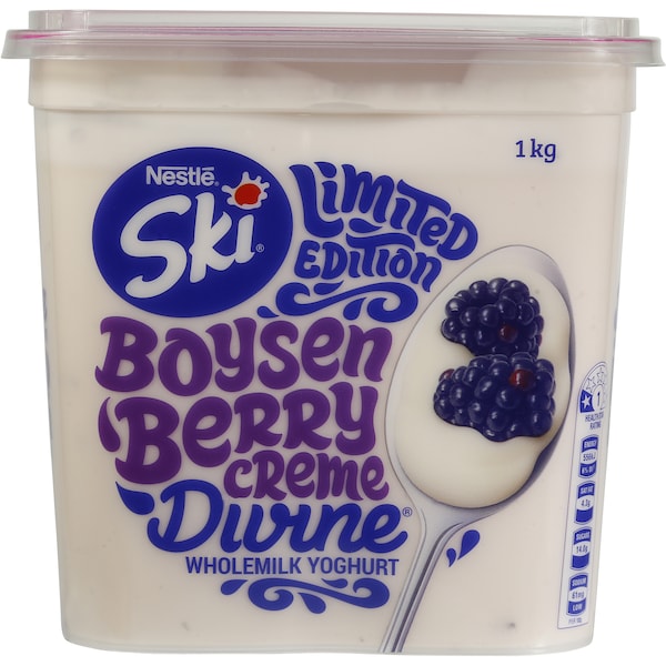 Ski Divine Boysenberry Creme Yoghurt 1kg