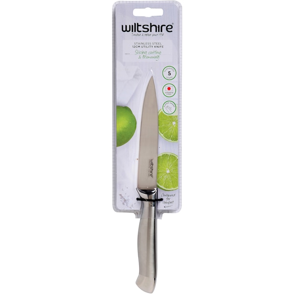 Wiltshire Stainless Steel Utility Knife 12cm Each