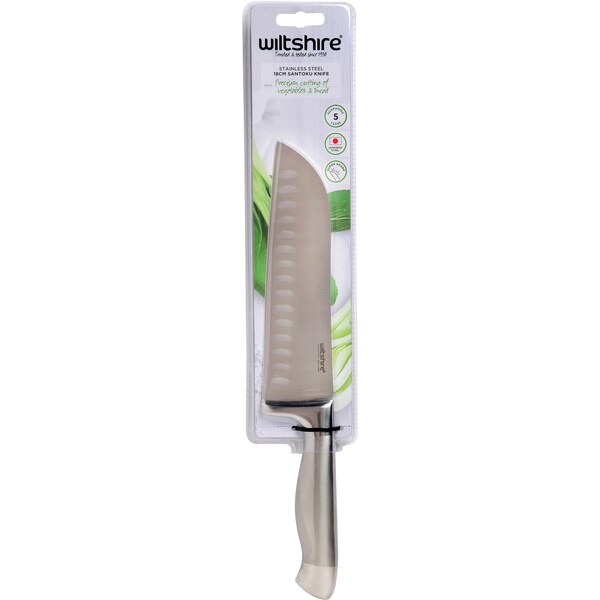 Wiltshire Stainless Steel Santoku Knife 18cm Each