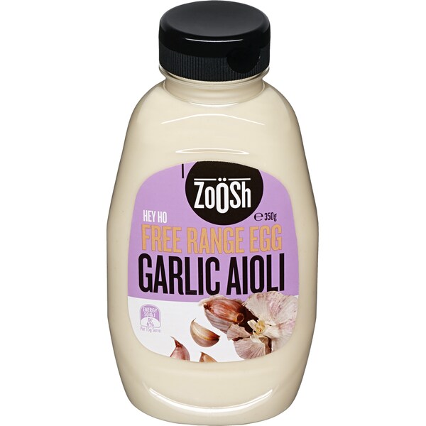 Zoosh Free Range Egg Garlic Aioli 350g