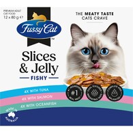 Fussy Cat Fishy Slices & Jelly Wet Cat Food