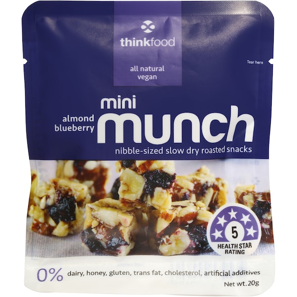 Thinkfood Mini Munch Almond Blueberry 20g