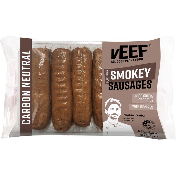 Veef Plant Based Smokey Sausages 300g