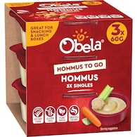 Obela Smooth Classic Hommus To Go Singles