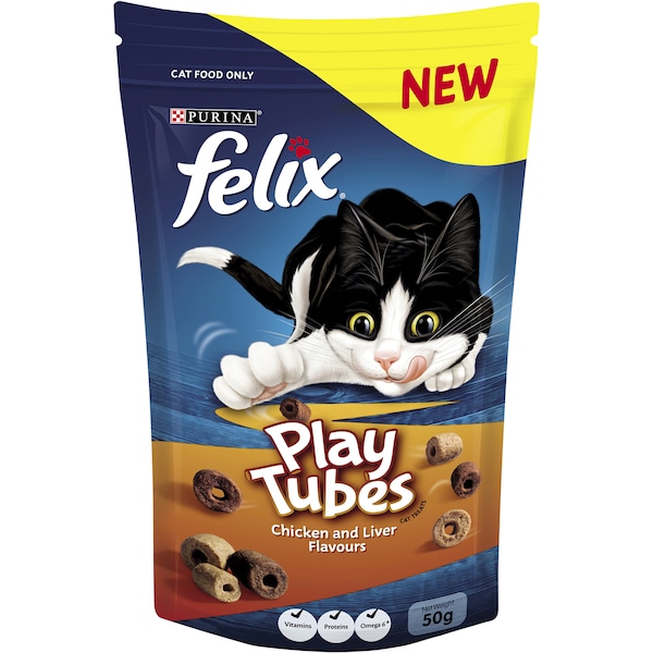 Felix Play Tubes Chicken & Liver Flavours 50g