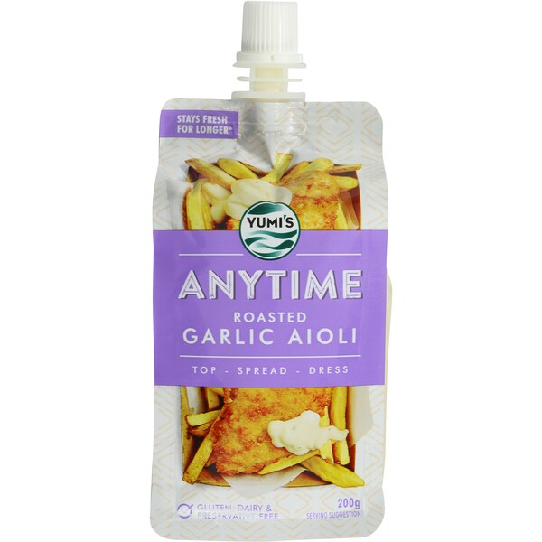 Yumi's Anytime Roasted Garlic Aioli 200g