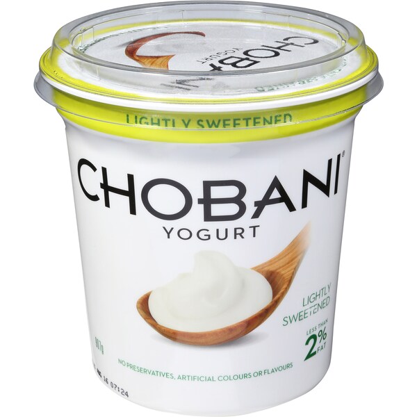 Chobani Lightly Sweetended Yoghurt 907g