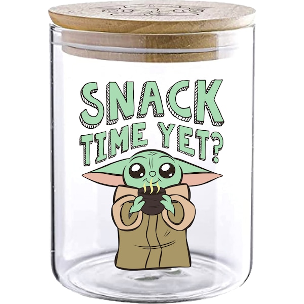 Christmas Glass Canister Grogu each