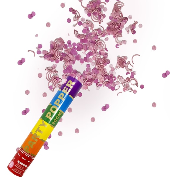 Korbond Confetti Party Popper Pink each