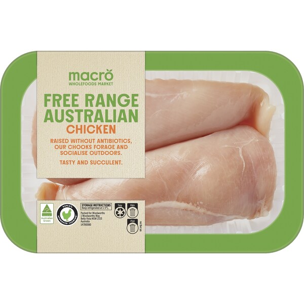 Macro Free Range Australian Chicken Breast 500g - 700g