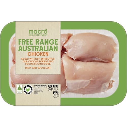 Macro Fillets Macro Free Range Australian Chicken Thigh Fillet 450g - 650g | bunch