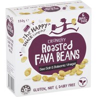 The Happy Snack Company Roasted Fava Beans Sea Salt & Balsamic Vinegar