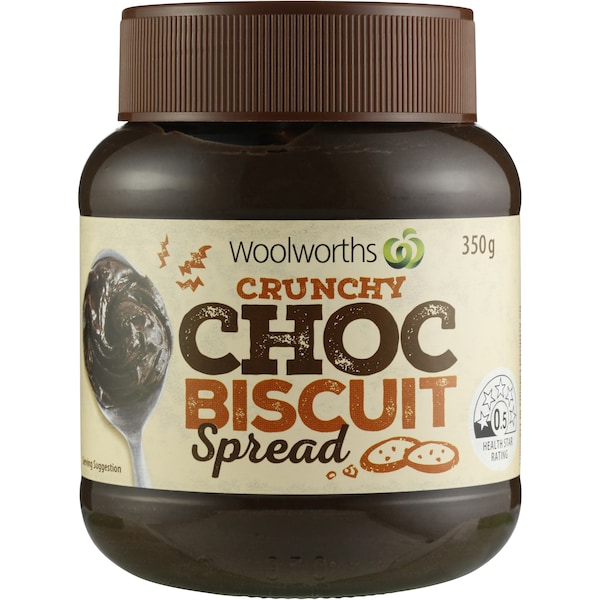 Woolworths Choc Biscuit Spread 350g