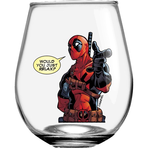Christmas Glass Tumbler Deadpool each