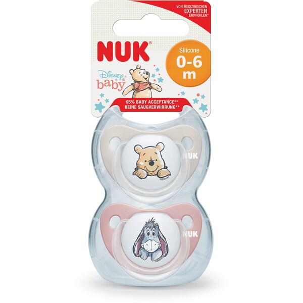 Nuk Winnie Soother 0-6 Months Each