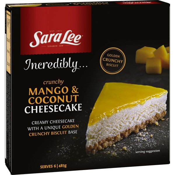 Sara Lee Cheesecake Crunchy Mango & Coconut 485g